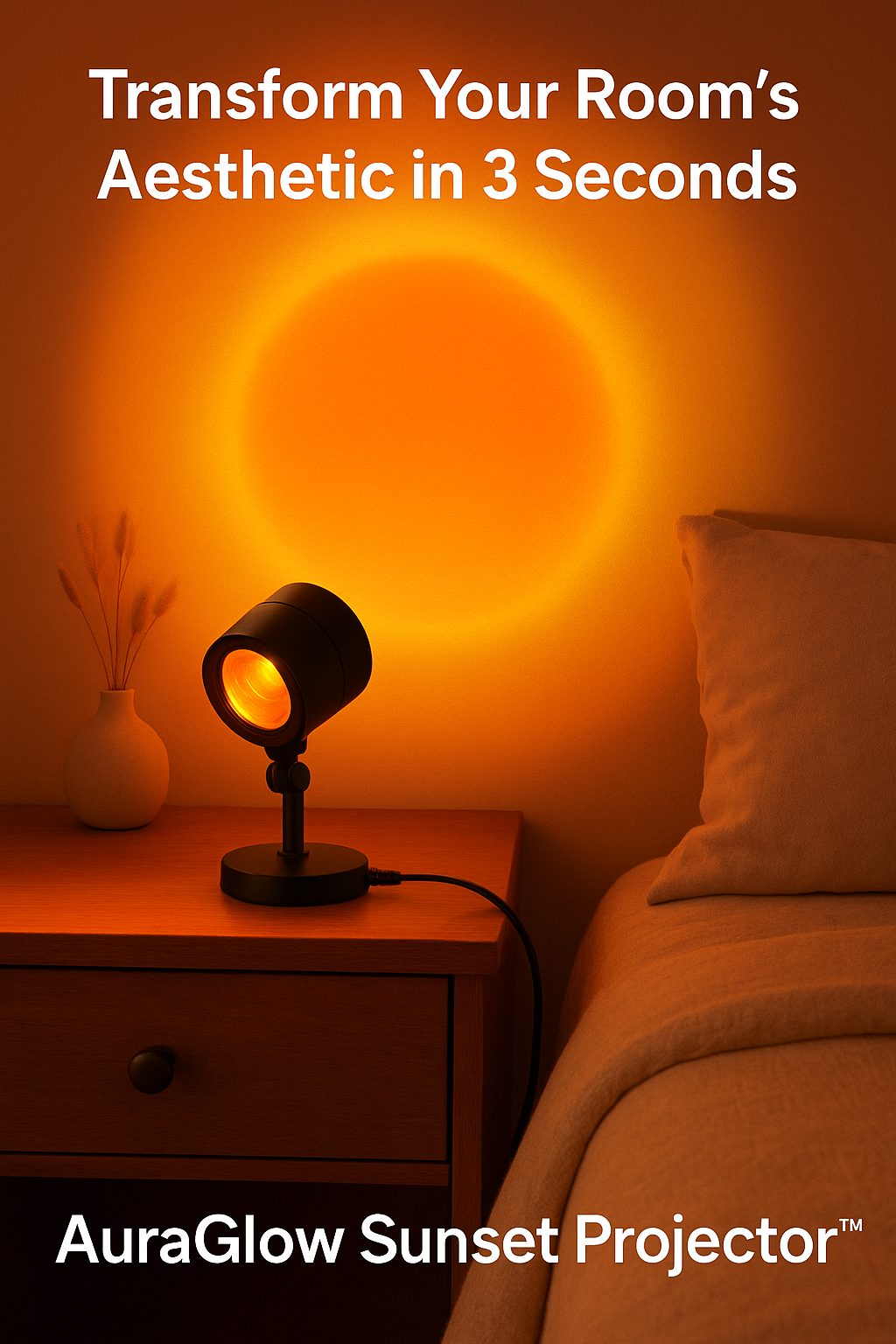 AuraGlow™ Sunset Projection Lamp